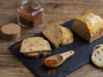Foie gras de canard entier au piment d'Espelette