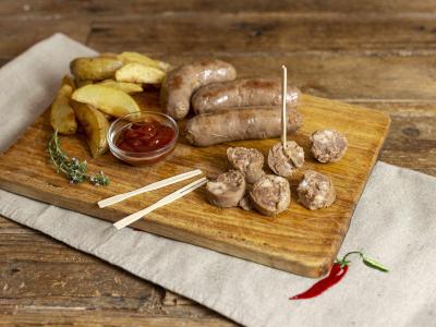 Saucisses de canard confites